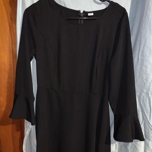 Black Dress with Butterfly Sleeves